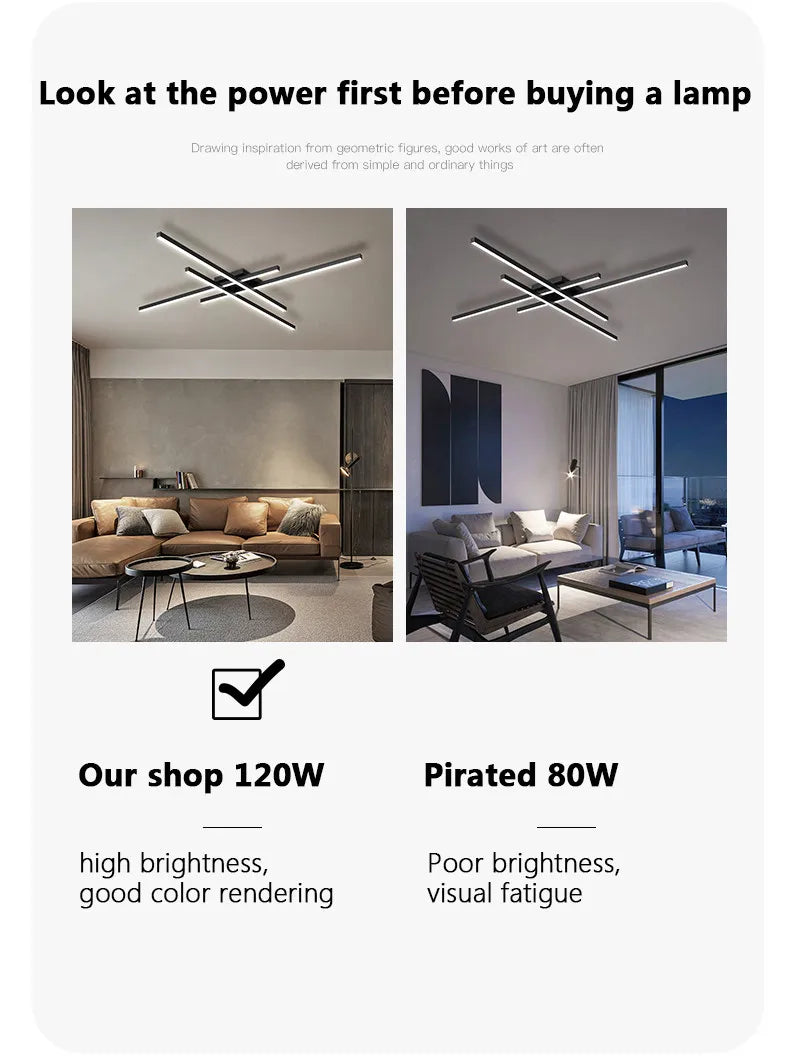 Modern Nordic LED Ceiling Light – Minimalist Flush Mount Ceiling Lamp | Energy-Efficient Home Lighting | Premium Contemporary Fixture