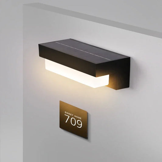 Solar LED Outdoor Wall Light – Waterproof Exterior Wall Lamp | IP65 Garden & Fence Lighting | Energy-Saving Solar Security Light