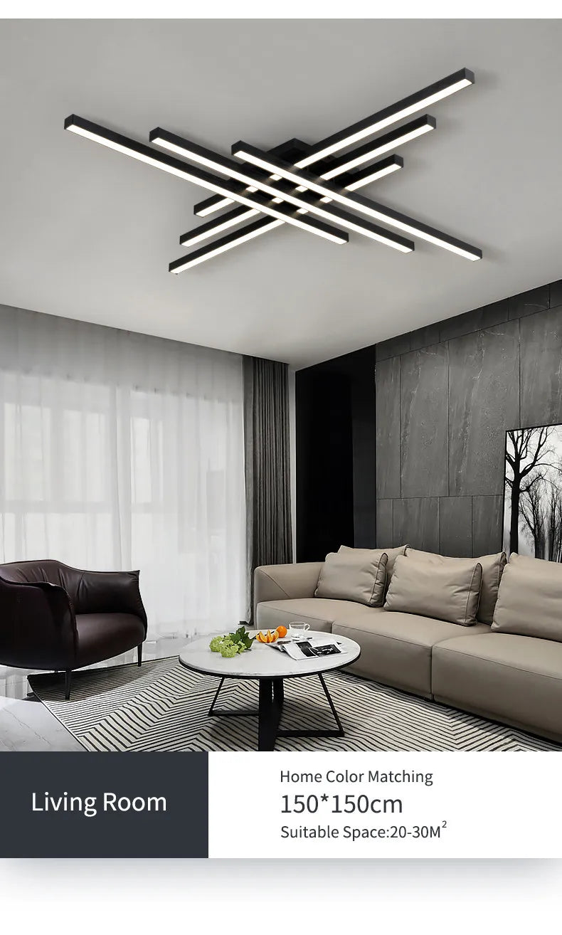 Modern Nordic LED Ceiling Light – Minimalist Flush Mount Ceiling Lamp | Energy-Efficient Home Lighting | Premium Contemporary Fixture