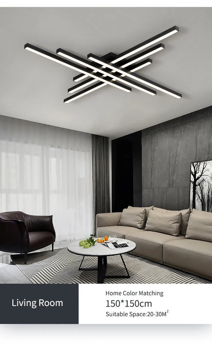 Modern Nordic LED Ceiling Light – Minimalist Flush Mount Ceiling Lamp | Energy-Efficient Home Lighting | Premium Contemporary Fixture