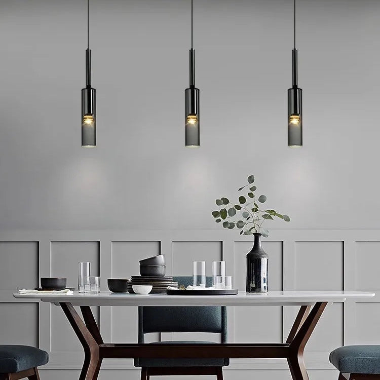 Obsidian Orb Pendant Light – Minimalist Glass Ceiling Lamp | Nordic LED Hanging Light for Contemporary Interiors