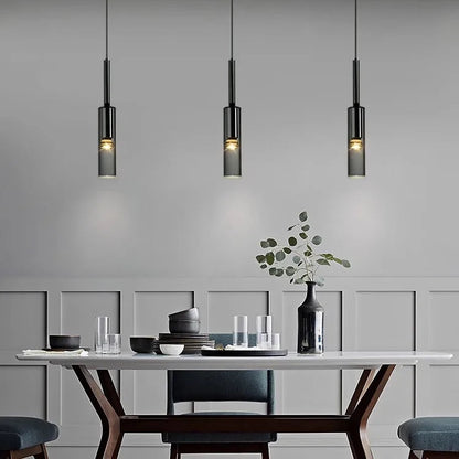 Obsidian Orb Pendant Light – Minimalist Glass Ceiling Lamp | Nordic LED Hanging Light for Contemporary Interiors