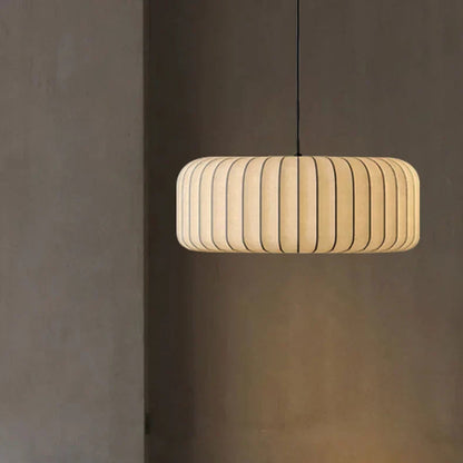 Serenea Silk Pendant Light – Wabi-Sabi Hanging Lamp | Japanese Nordic Ceiling Light for Elegant Interiors