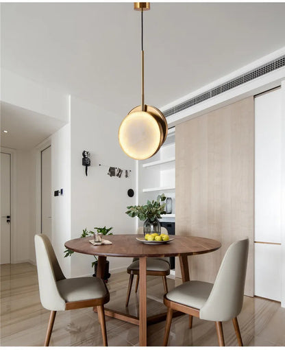 Marble Wall Light – Modern Gold LED Wall Lamp | Luxury Ambient Lighting | Contemporary Stone Interior Feature