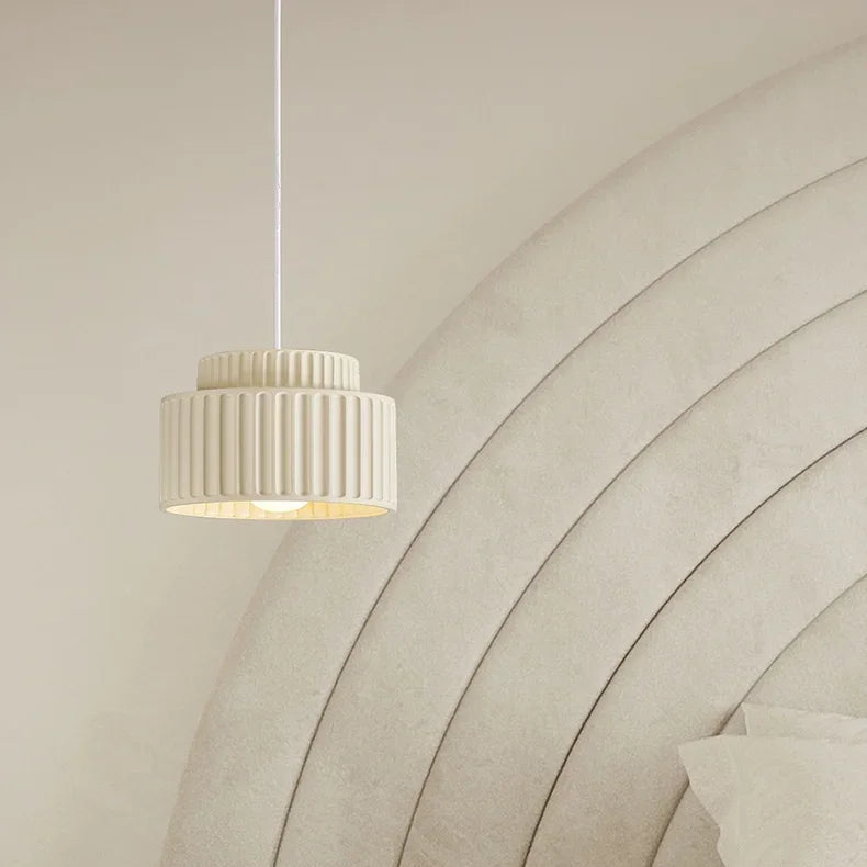 Veloura Resin Pendant Light – Nordic LED Ceiling Lamp | Minimalist Japandi Lighting for Modern Interiors