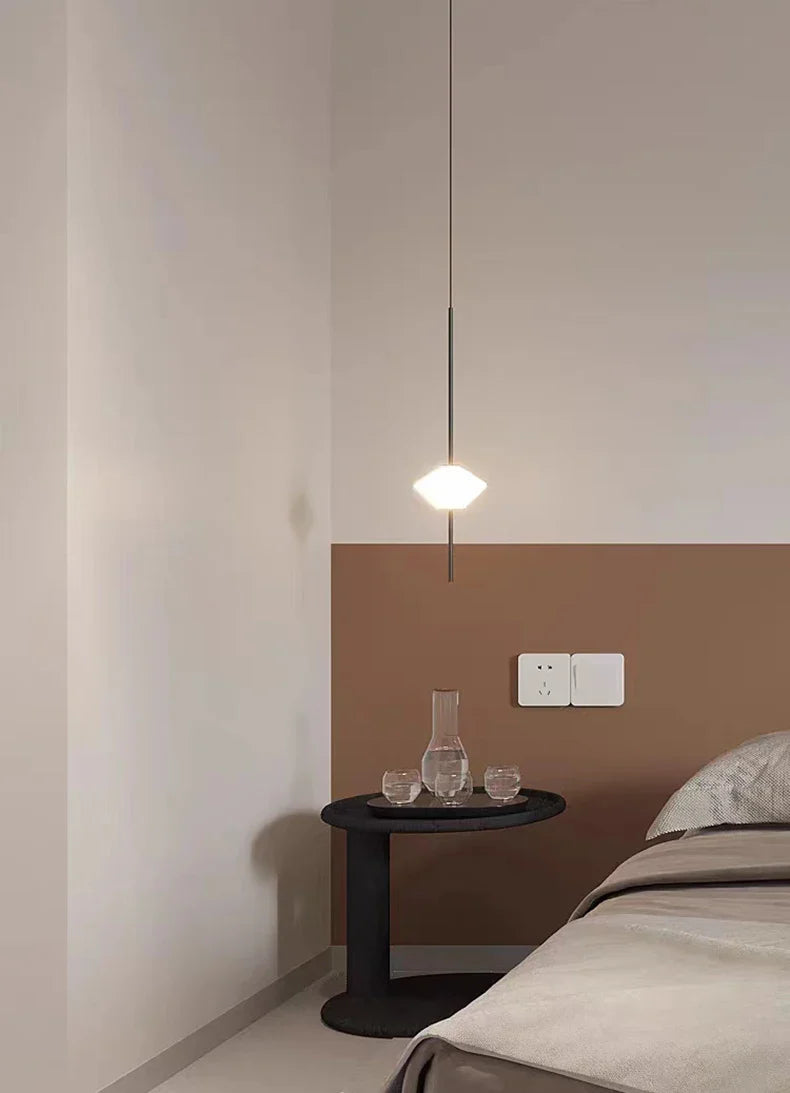 Modern White Glass Pendant Light – Adjustable LED Hanging Ceiling Fixture | Contemporary Globe Chandelier | Elegant Home Lighting