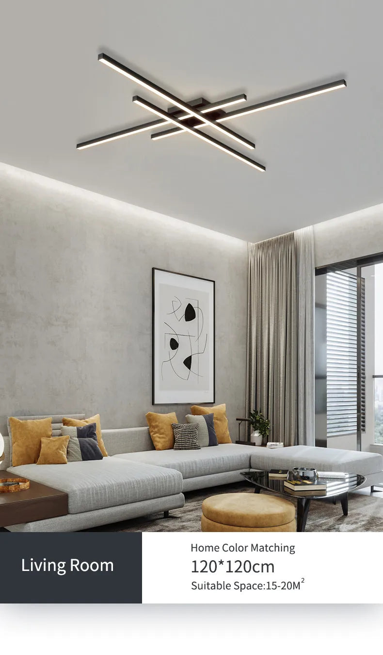 Modern Nordic LED Ceiling Light – Minimalist Flush Mount Ceiling Lamp | Energy-Efficient Home Lighting | Premium Contemporary Fixture