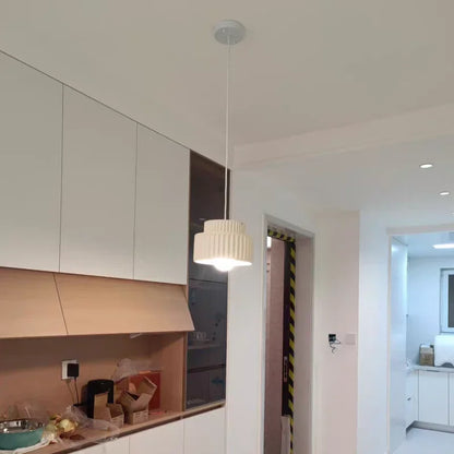 Veloura Resin Pendant Light – Nordic LED Ceiling Lamp | Minimalist Japandi Lighting for Modern Interiors