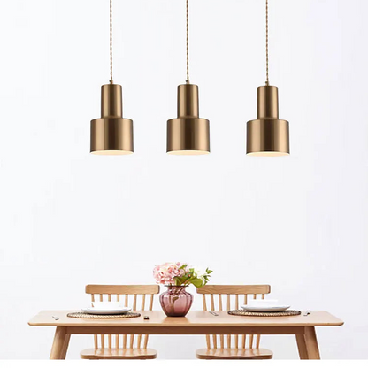 Gold Nordic Pendant Light – Modern LED Hanging Lamp | Scandinavian Luxury Interior Lighting