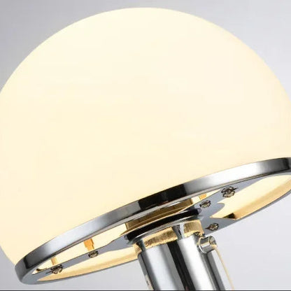 Luméhaus Table Lamp – Nordic Glass & Chrome Designer Lamp | Modern Ambient Lighting for Elegant Interiors
