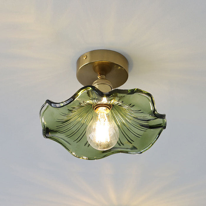 Fiora Bloom Ceiling Light – Sculptural Hibiscus Glass Ceiling Lamp | Elegant Floral Lighting for Refined Interiors