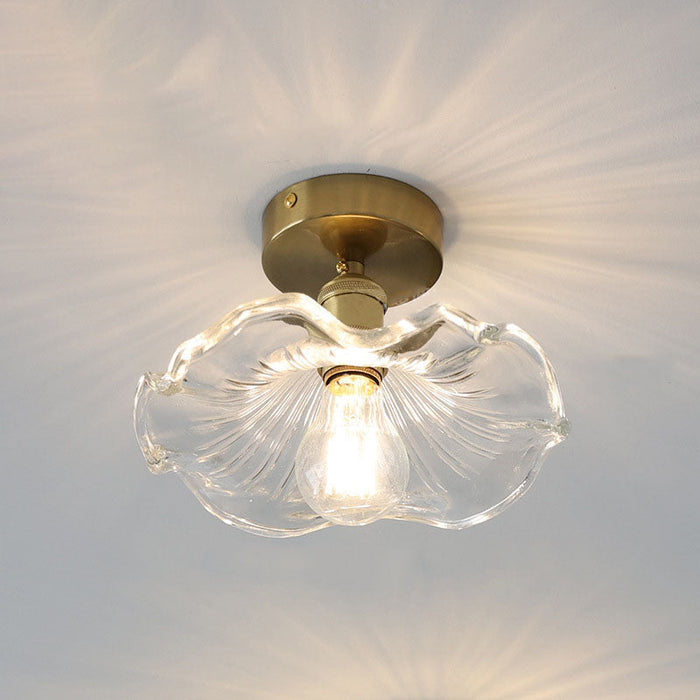 Fiora Bloom Ceiling Light – Sculptural Hibiscus Glass Ceiling Lamp | Elegant Floral Lighting for Refined Interiors