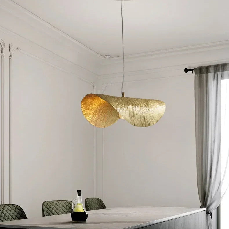 Gold Lotus Pendant Light – Vintage Zen Ceiling Lamp | Luxury Ambient Hanging Lighting