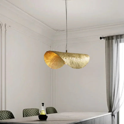 Gold Lotus Pendant Light – Vintage Zen Ceiling Lamp | Luxury Ambient Hanging Lighting