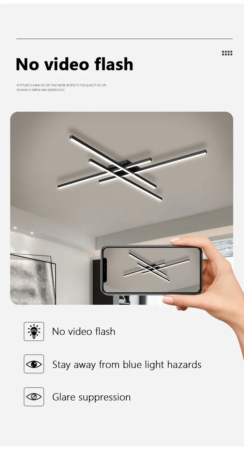 Modern Nordic LED Ceiling Light – Minimalist Flush Mount Ceiling Lamp | Energy-Efficient Home Lighting | Premium Contemporary Fixture
