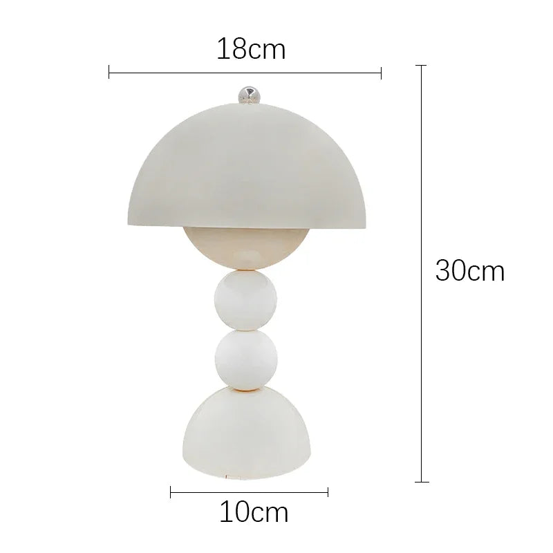 Nordic Floral LED Table Lamp – USB Dimmable Night Light | Decorative Bedside Lamp | Modern Home Accent Lighting