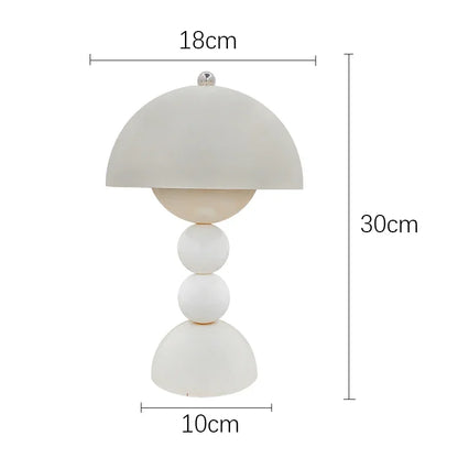Nordic Floral LED Table Lamp – USB Dimmable Night Light | Decorative Bedside Lamp | Modern Home Accent Lighting