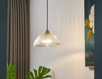 Verra Copper Pendant Light – Modern Glass Ceiling Lamp | Contemporary Ambient Lighting | Refined Interior Elegance