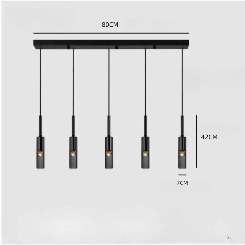 Obsidian Orb Pendant Light – Minimalist Glass Ceiling Lamp | Nordic LED Hanging Light for Contemporary Interiors