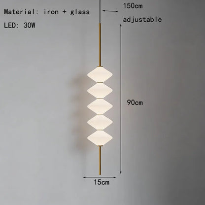 Modern White Glass Pendant Light – Adjustable LED Hanging Ceiling Fixture | Contemporary Globe Chandelier | Elegant Home Lighting