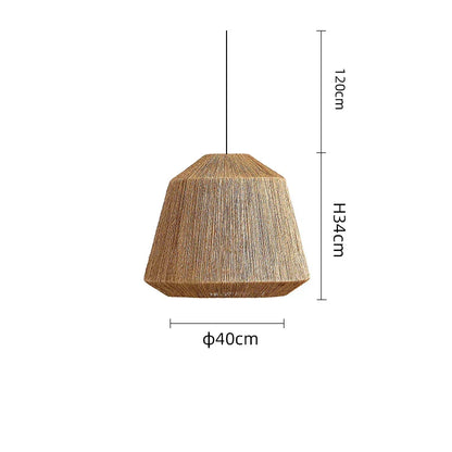 Wabi Sabi Rattan Pendant Light – Handwoven Bamboo Ceiling Lamp | Dimmable Natural Lighting | Artisan Japanese-Inspired Design