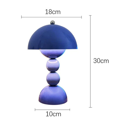 Nordic Floral LED Table Lamp – USB Dimmable Night Light | Decorative Bedside Lamp | Modern Home Accent Lighting