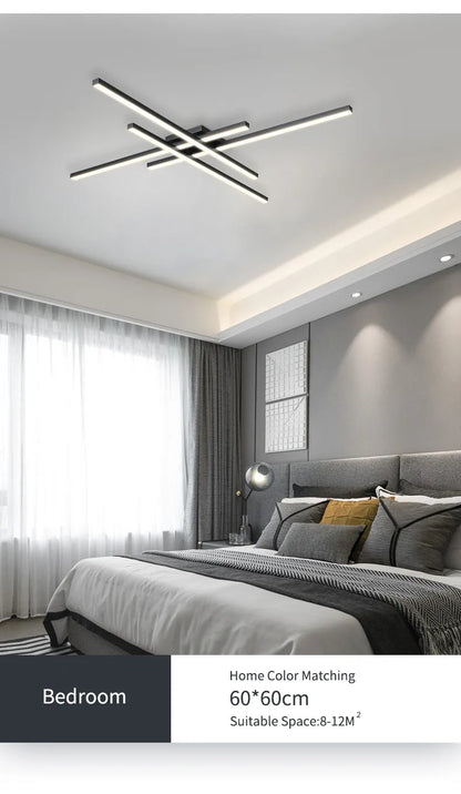 Modern Nordic LED Ceiling Light – Minimalist Flush Mount Ceiling Lamp | Energy-Efficient Home Lighting | Premium Contemporary Fixture