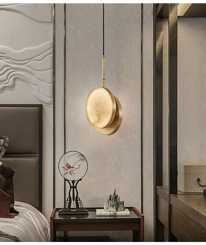 Marble Wall Light – Modern Gold LED Wall Lamp | Luxury Ambient Lighting | Contemporary Stone Interior Feature
