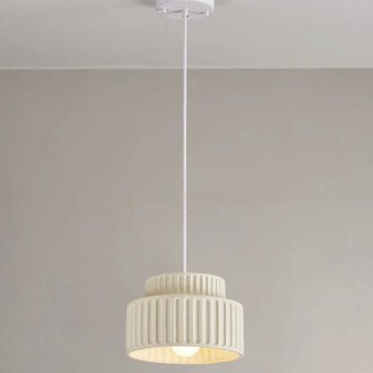 Veloura Resin Pendant Light – Nordic LED Ceiling Lamp | Minimalist Japandi Lighting for Modern Interiors