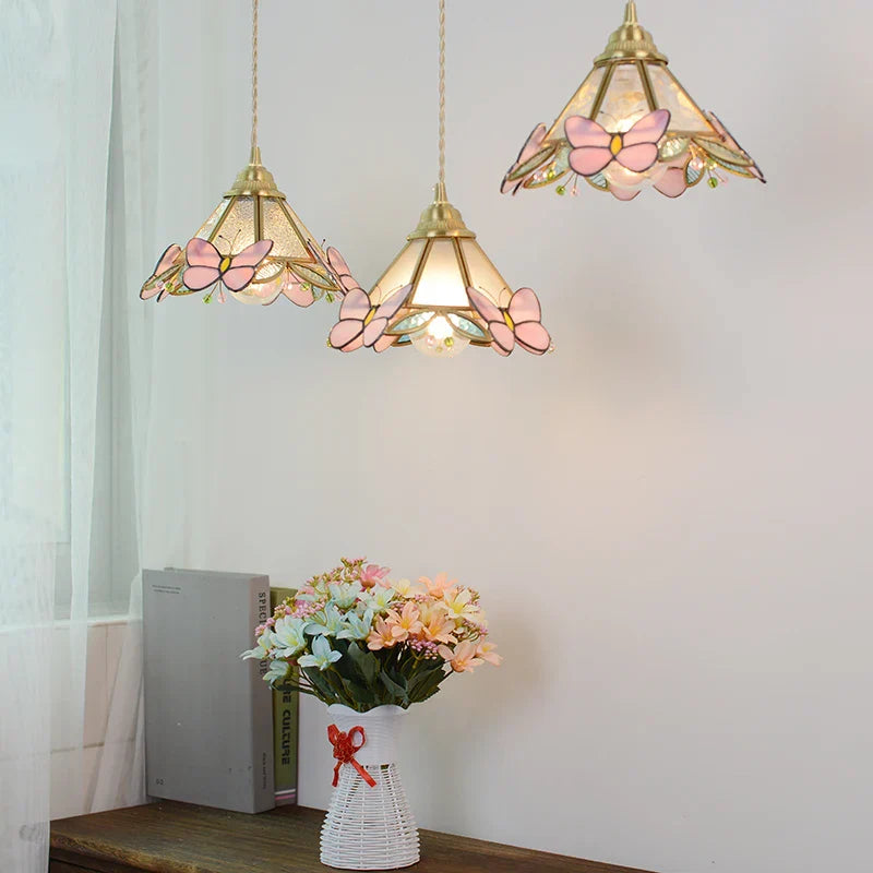 Nordic Glass Pendant Light with Brass Detail – Modern LED Ceiling Lamp | Scandinavian Designer Lighting