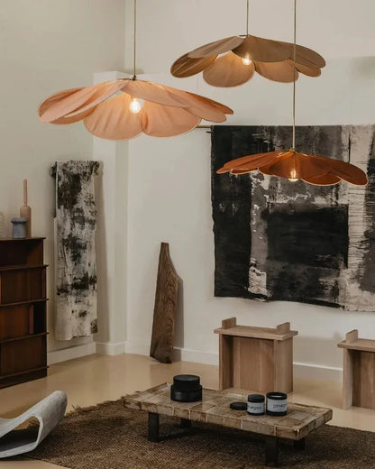Floral Fabric Pendant Light – Designer E27 Ceiling Lamp | Artistic Ambient Lighting | Contemporary Statement Feature