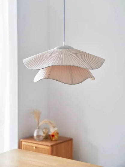 Nordic Linen Pendant Light – Scandinavian Fabric Ceiling Lamp | Soft Ambient Lighting | Japandi Interior Elegance