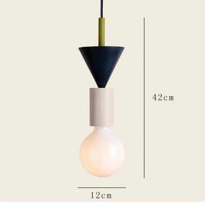 Halden Wood Pendant Light – Nordic LED Hanging Lamp | Minimalist Wooden Ceiling Light for Contemporary Interiors