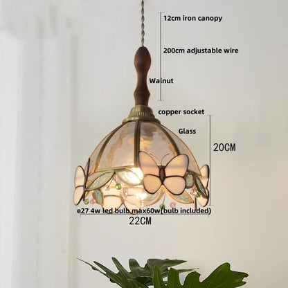 Nordic Glass Pendant Light with Brass Detail – Modern LED Ceiling Lamp | Scandinavian Designer Lighting