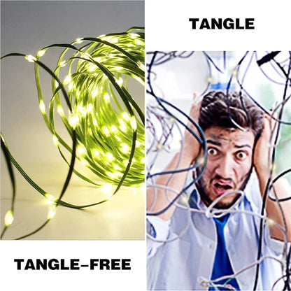 GLOWLINE LED String Lights – Waterproof Decorative Fairy Lights | 8 Lighting Modes | Indoor & Outdoor Celebration Lighting