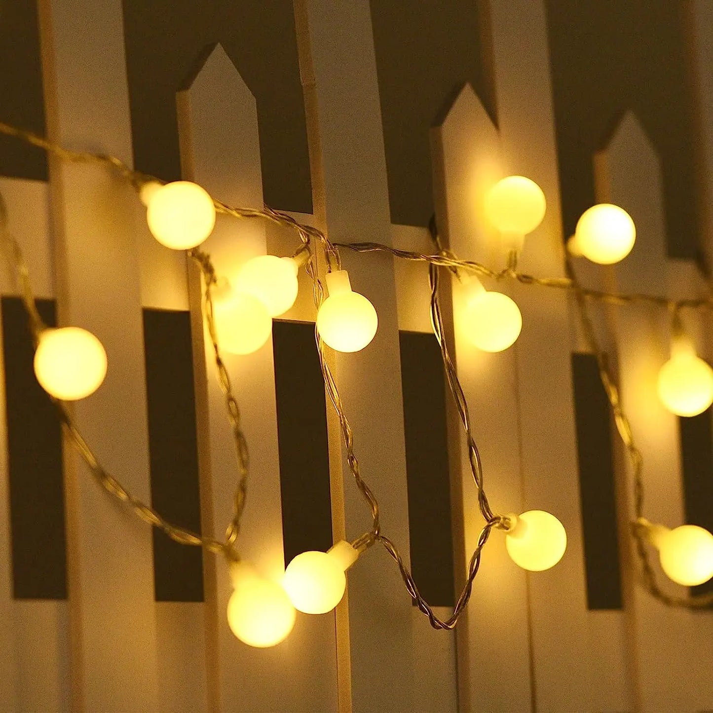 LumiOrb Globe String Lights – 10M LED Fairy Lights | USB & Battery Powered Decorative Lighting