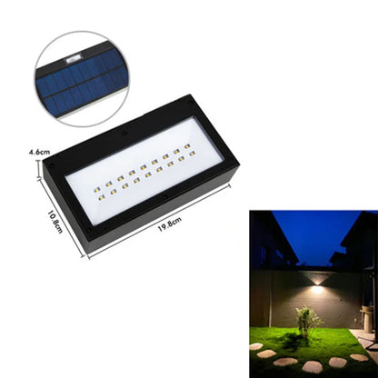 Solar LED Outdoor Wall Light – Waterproof Exterior Wall Lamp | IP65 Garden & Fence Lighting | Energy-Saving Solar Security Light