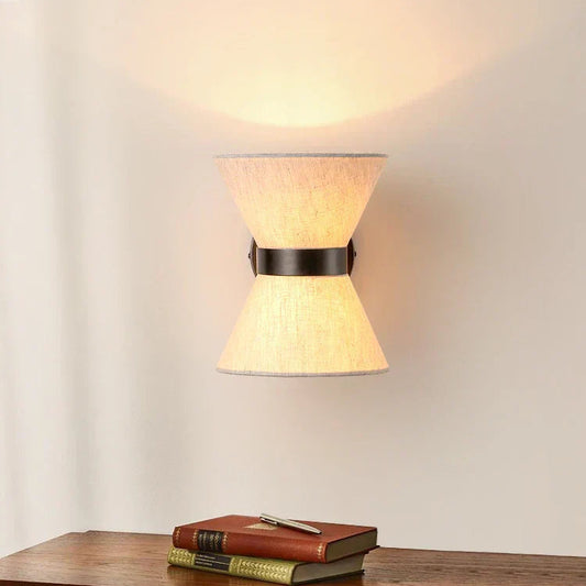 Hikari Fabric Wall Light – Wabi-Sabi LED Wall Lamp | Japanese Minimalist Lighting for Serene Interiors