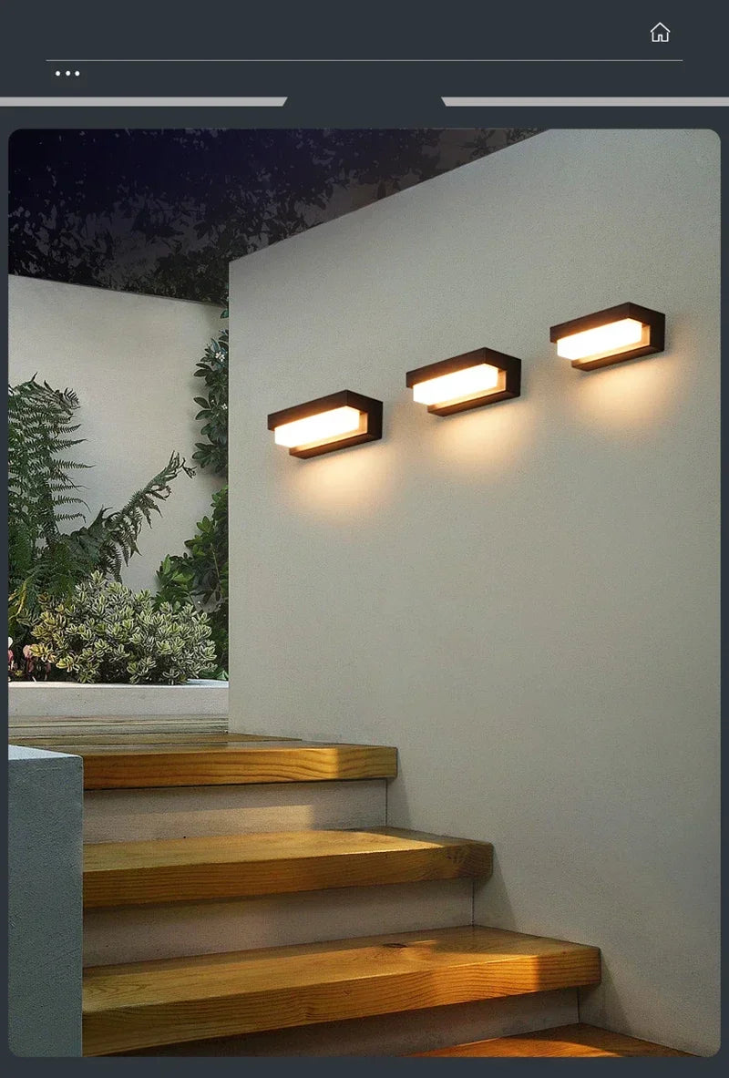Solar LED Outdoor Wall Light – Waterproof Exterior Wall Lamp | IP65 Garden & Fence Lighting | Energy-Saving Solar Security Light