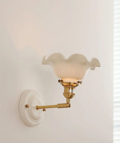 Aurelle Ceramic Wall Light – Adjustable E27 Wall Lamp | Contemporary Copper Lighting | Elegant Interior Illumination