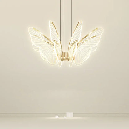 Butterfly Glow LED Pendant Light – Dimmable Designer Ceiling Light | Remote-Controlled Ambient Lighting | Contemporary Luxury Interior Feature