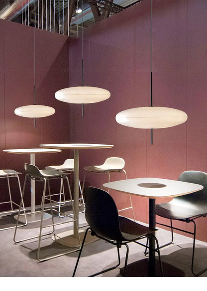 Modern UFO Pendant Light – Minimalist LED Hanging Lamp in Black or White for Living Rooms, Bedrooms, Restaurants & Offices