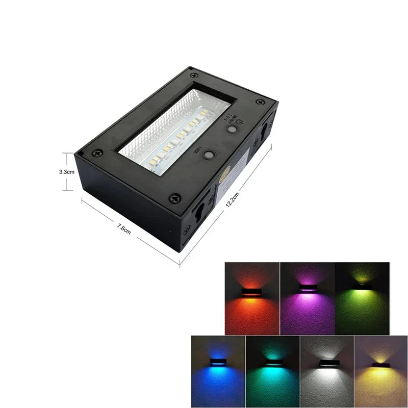 Solar LED Outdoor Wall Light – Waterproof Exterior Wall Lamp | IP65 Garden & Fence Lighting | Energy-Saving Solar Security Light