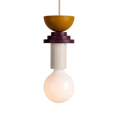 Halden Wood Pendant Light – Nordic LED Hanging Lamp | Minimalist Wooden Ceiling Light for Contemporary Interiors