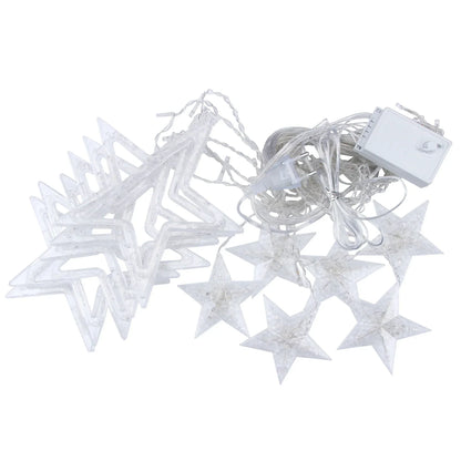 SternGlanz 3.5M LED Star Curtain Lights – 138 LED Christmas Window Lights for Home, Parties & Festive Decorations