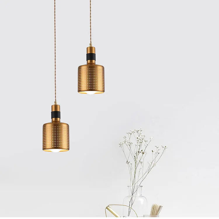 Gold Nordic Pendant Light – Modern LED Hanging Lamp | Scandinavian Luxury Interior Lighting