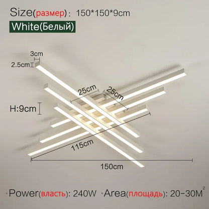 Modern Nordic LED Ceiling Light – Minimalist Flush Mount Ceiling Lamp | Energy-Efficient Home Lighting | Premium Contemporary Fixture
