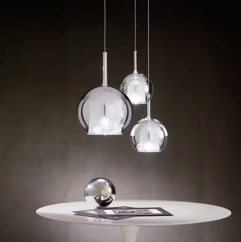 Scandinavian Glass Pendant Light – Modern LED Hanging Lamp | Minimalist Nordic Interior Lighting