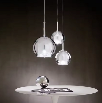 Scandinavian Glass Pendant Light – Modern LED Hanging Lamp | Minimalist Nordic Interior Lighting
