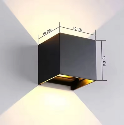 CubeGlow Wireless Wall Lights – Set of 2 LED Wall Lamps | Rechargeable Ambient Lighting | Modern Space-Saving Design